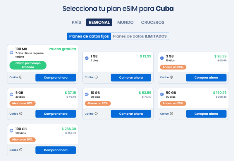 captura de pantalla de gigsky, precios regionales