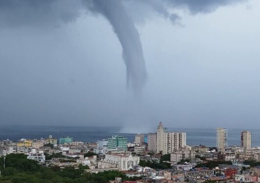 tromba marina habana foto extraída de Facebook